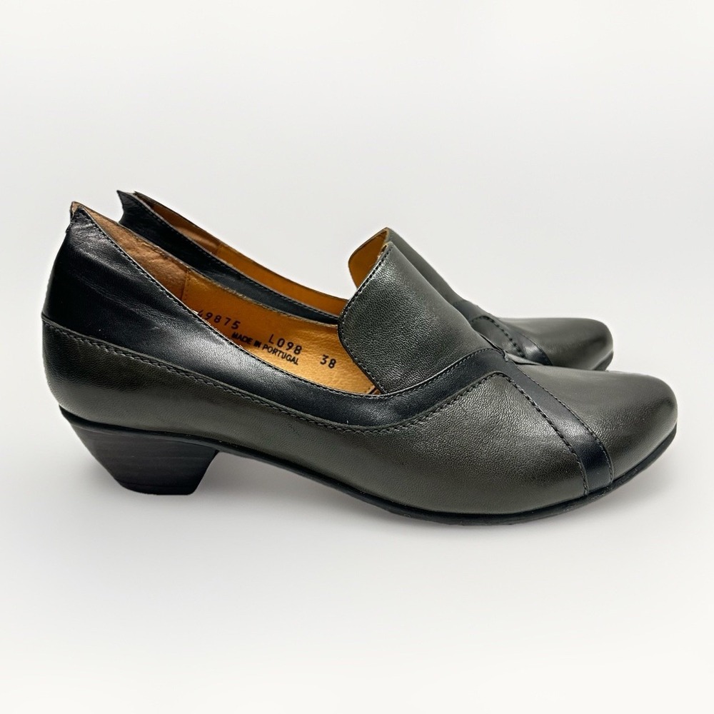 FIDJI Leather Slip On Casual Shoes Portugal Womens Size US 7.5 EU 38